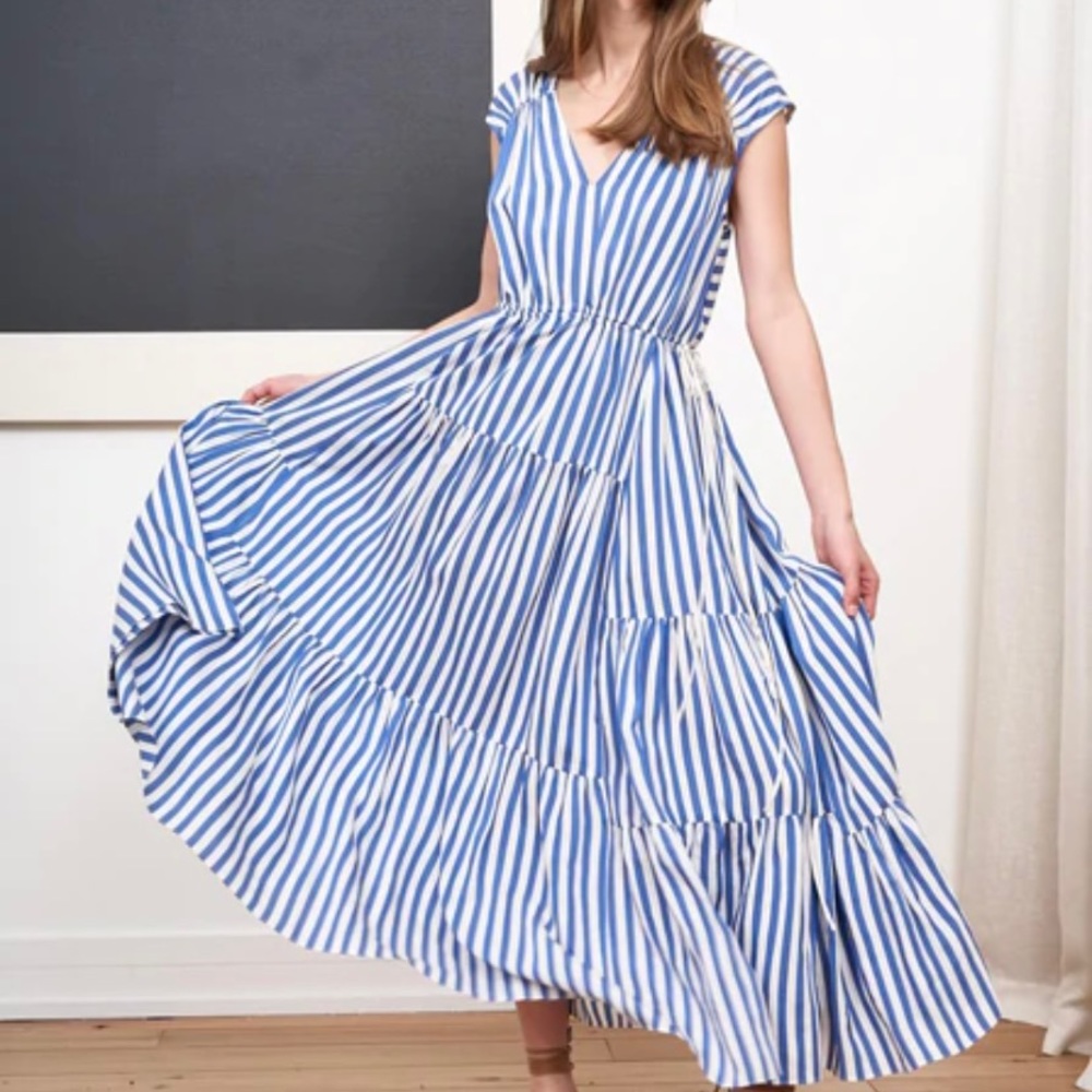 Never worn with tags La Ligne blue stripe dress